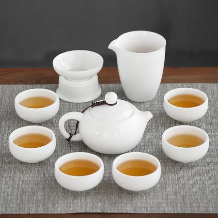 蘇氏陶瓷 羊脂玉茶具套裝，以德化“中國(guó)白”演繹功夫茶道之美