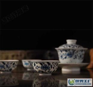 景德鎮青花手繪8頭功夫茶具套組 匠心傳承的茶道藝術